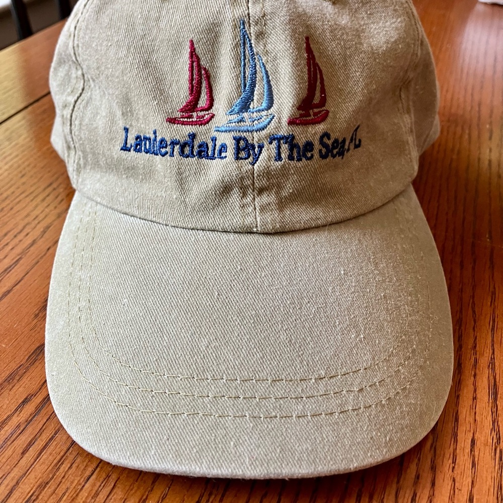 Lauderdale By The Sea, FL Baseball hat one size fits all. Buckle.